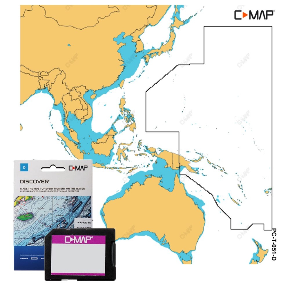 C-MAP Discover X Chart Card Pacific Territories SD/MSD