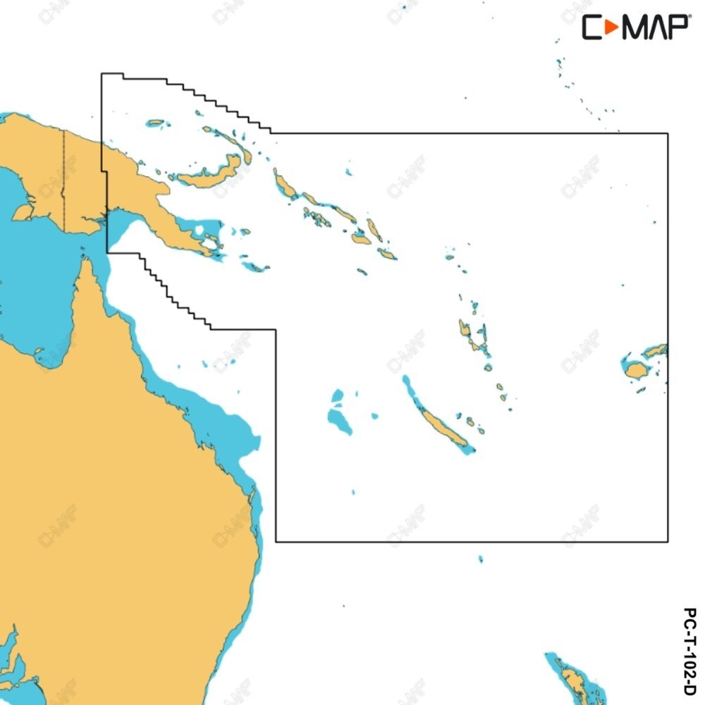 C-Map Discover X Chart Card Papua New Guinea / Solomon Islands / Vanuatu / Tonga / Samoa / and Fiji