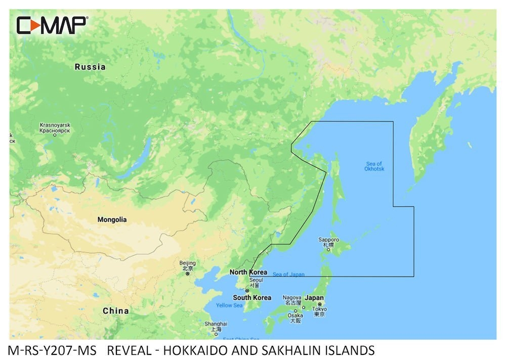 C-MAP REVEAL M-RS-Y207-MS Chart Card Hokkaido and Sakhalin Islands