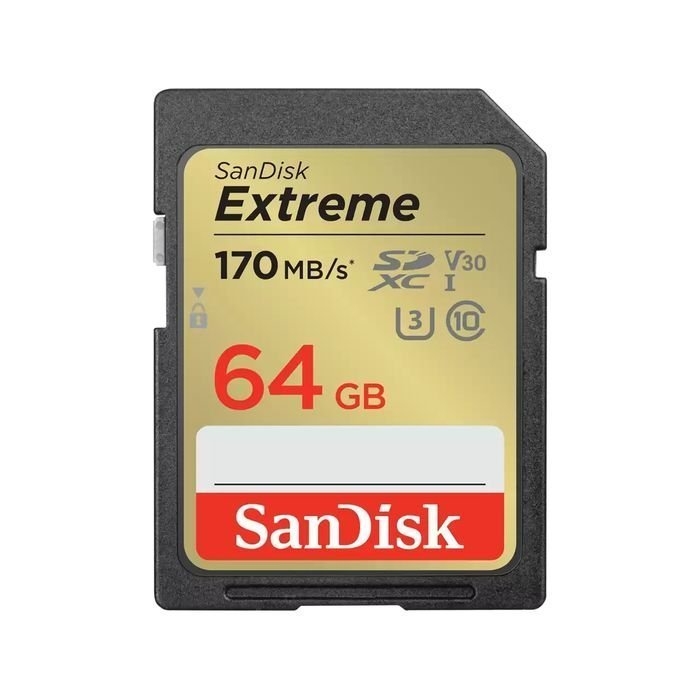 SanDisk Extreme SDXC 170MB/S UHS-I Memory Card 64GB