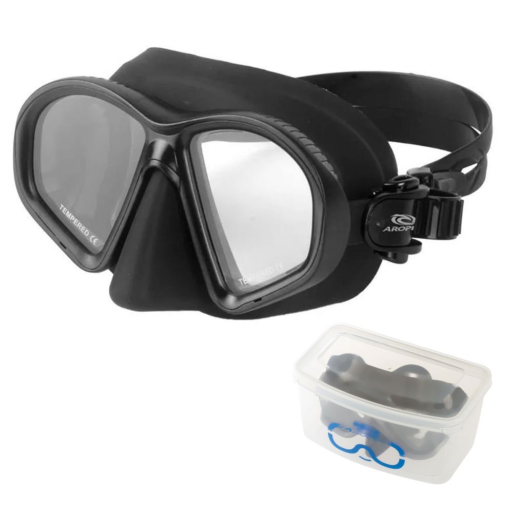 Aropec Twin Lens Dive Mask Black