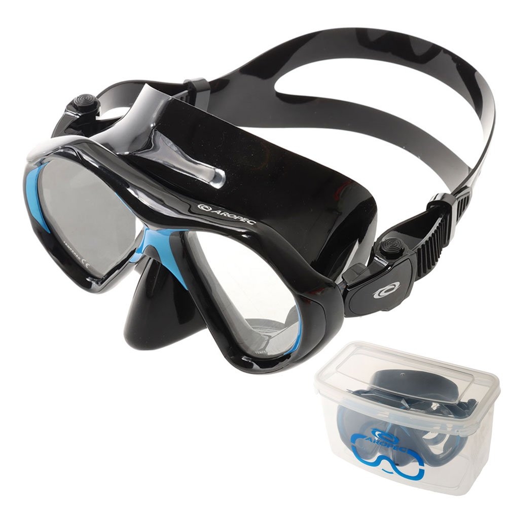 Aropec Mantis Liquid Silicone Dive Mask Black Blue