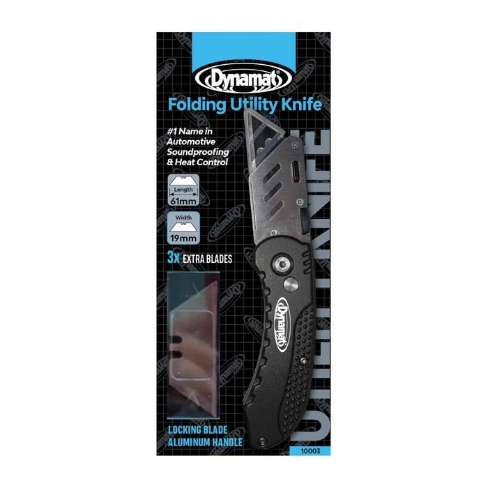 Dynamat Folding Utility Knife with 3 Extra Blades