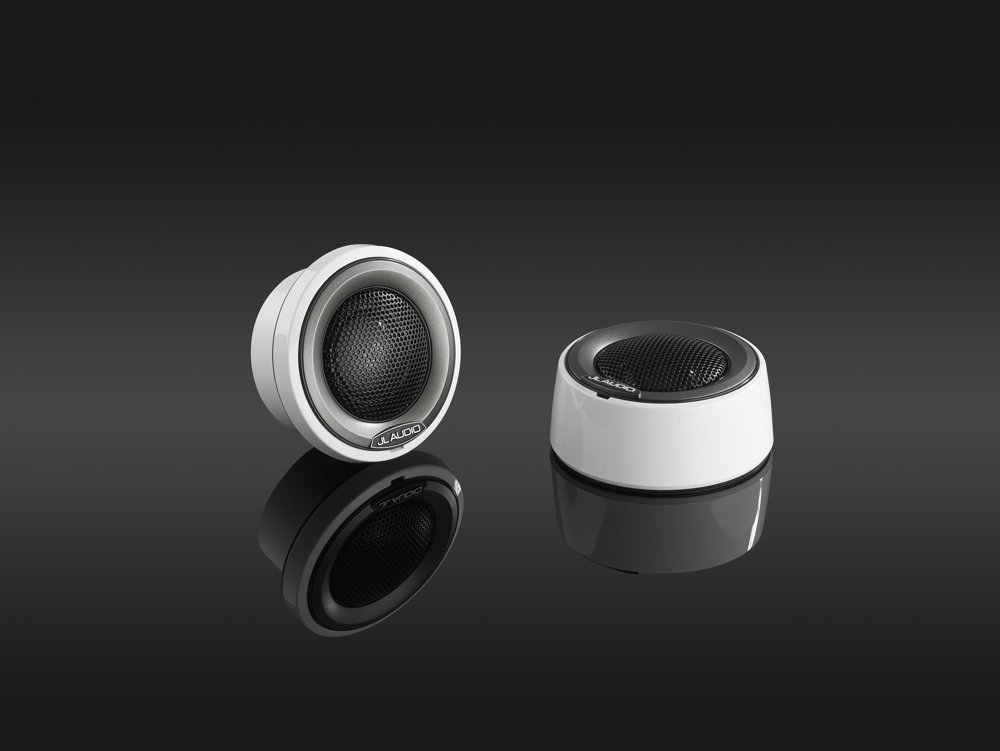 JL Audio M6 Marine Component Tweeter 1in with White Mounting Cups and Grey Trim Ring