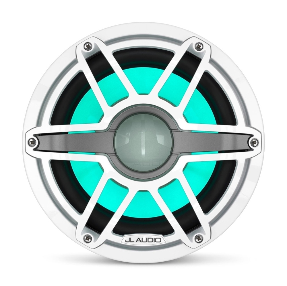 JL Audio M6 Marine Subwoofer Driver with LED 250mm 250W Gloss White Sport Grille