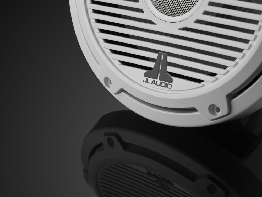 JL Audio M6 Marine Speakers Classic Grill White