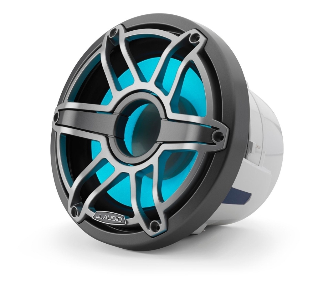 JL Audio Marine Subwoofer Driver with LED 200mm 4ohm Titanium Sport Grille
