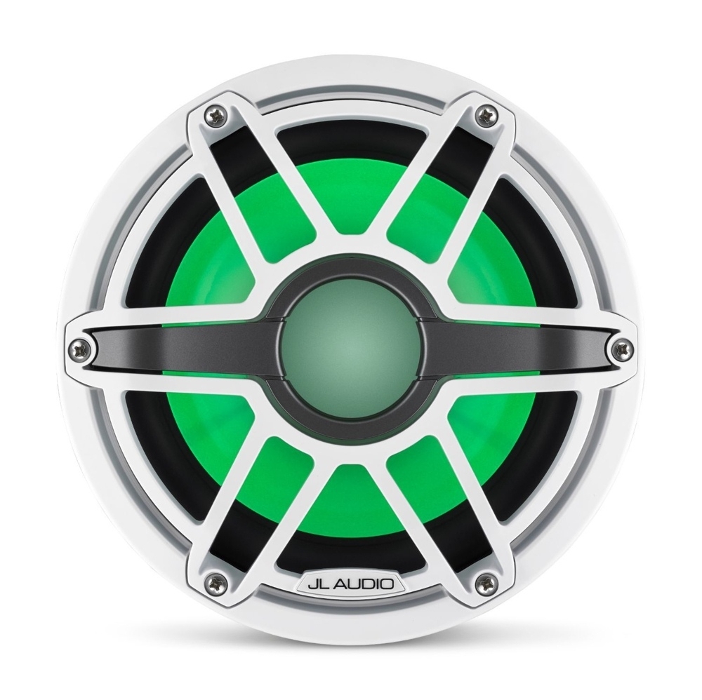 JL Audio Marine Subwoofer Driver with LED 200mm 4ohm Gloss White Sport Grille