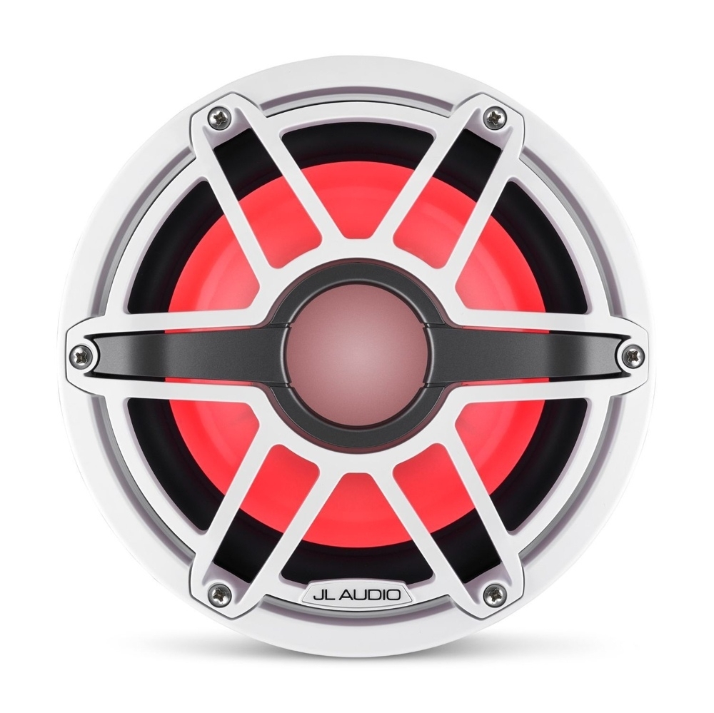 JL Audio Marine Subwoofer Driver with LED 200mm 4ohm Gloss White Sport Grille