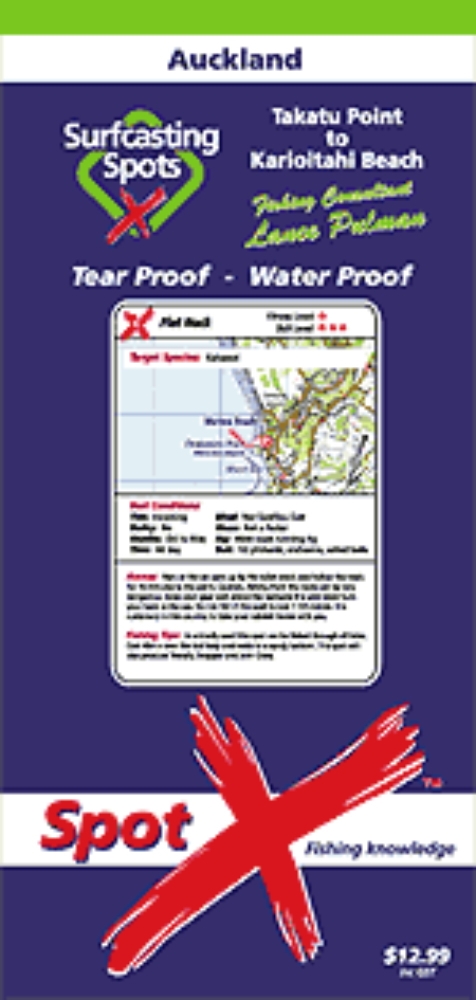 Spot X Surfcasting Map Auckland