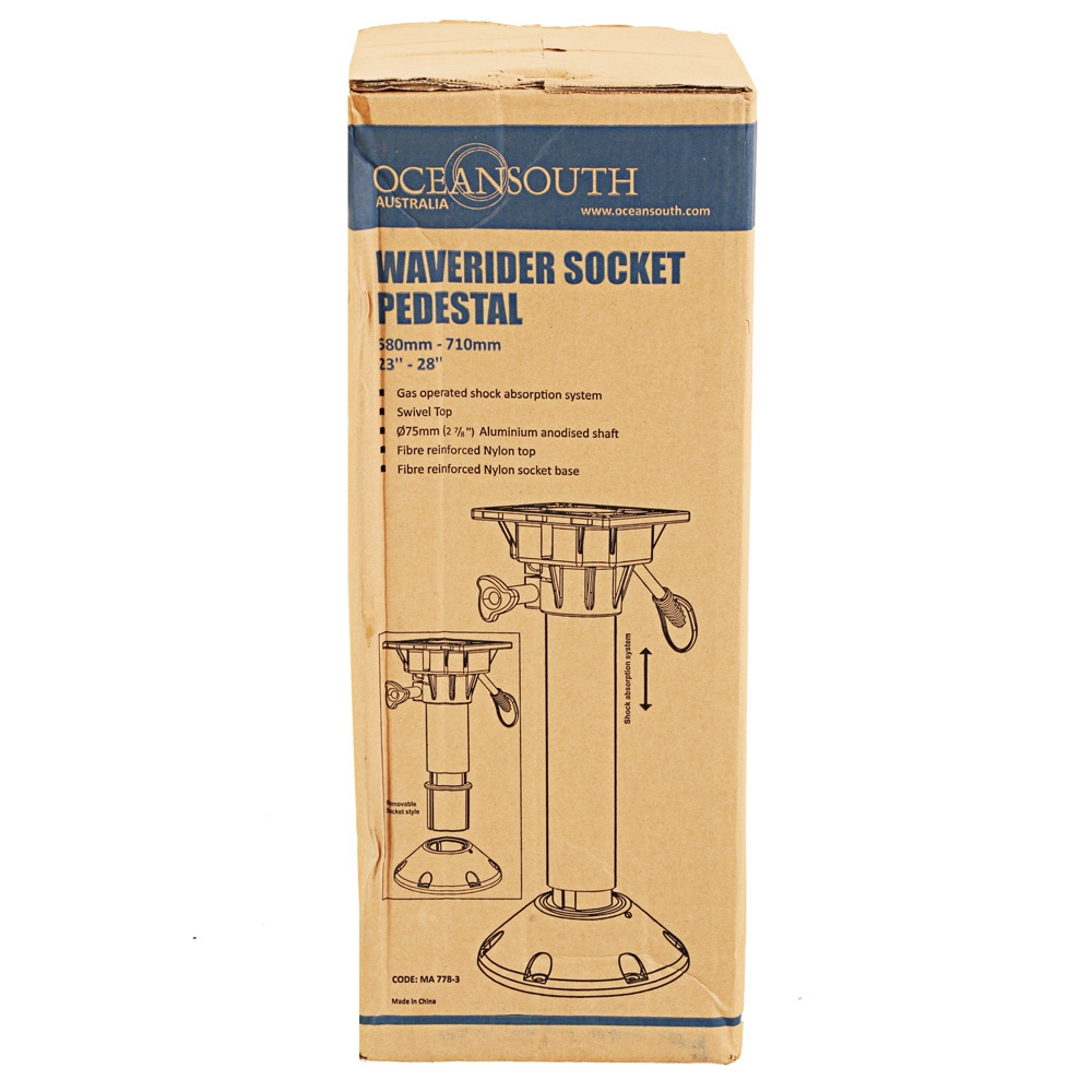 Oceansouth Waverider Socket Boat Seat Pedestal 580mm - 710mm