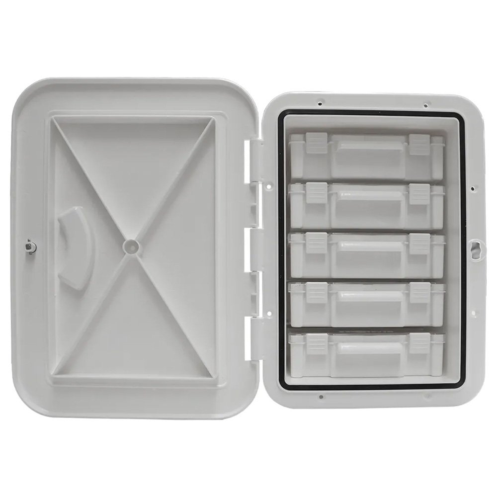 Oceansouth Hatch Tackle Tray Storage Box with 5 Tackle Boxes