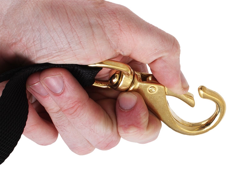 Brass Dive Catch Bag Swivel Snap and Lanyard