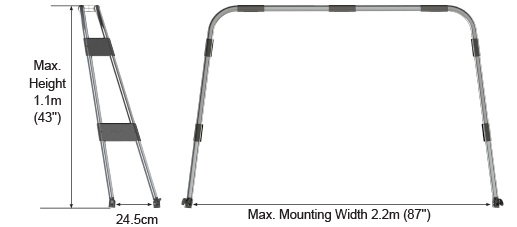 Oceansouth Stainless Steel Boat Arch