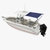 Oceansouth Cabin Cruiser Stern Shade Extension Kit 2.9 x 2.6m Grey