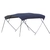 Oceansouth 4 Bow Stainless Steel Cruiser Bimini 2.4m-2.7m Maroon