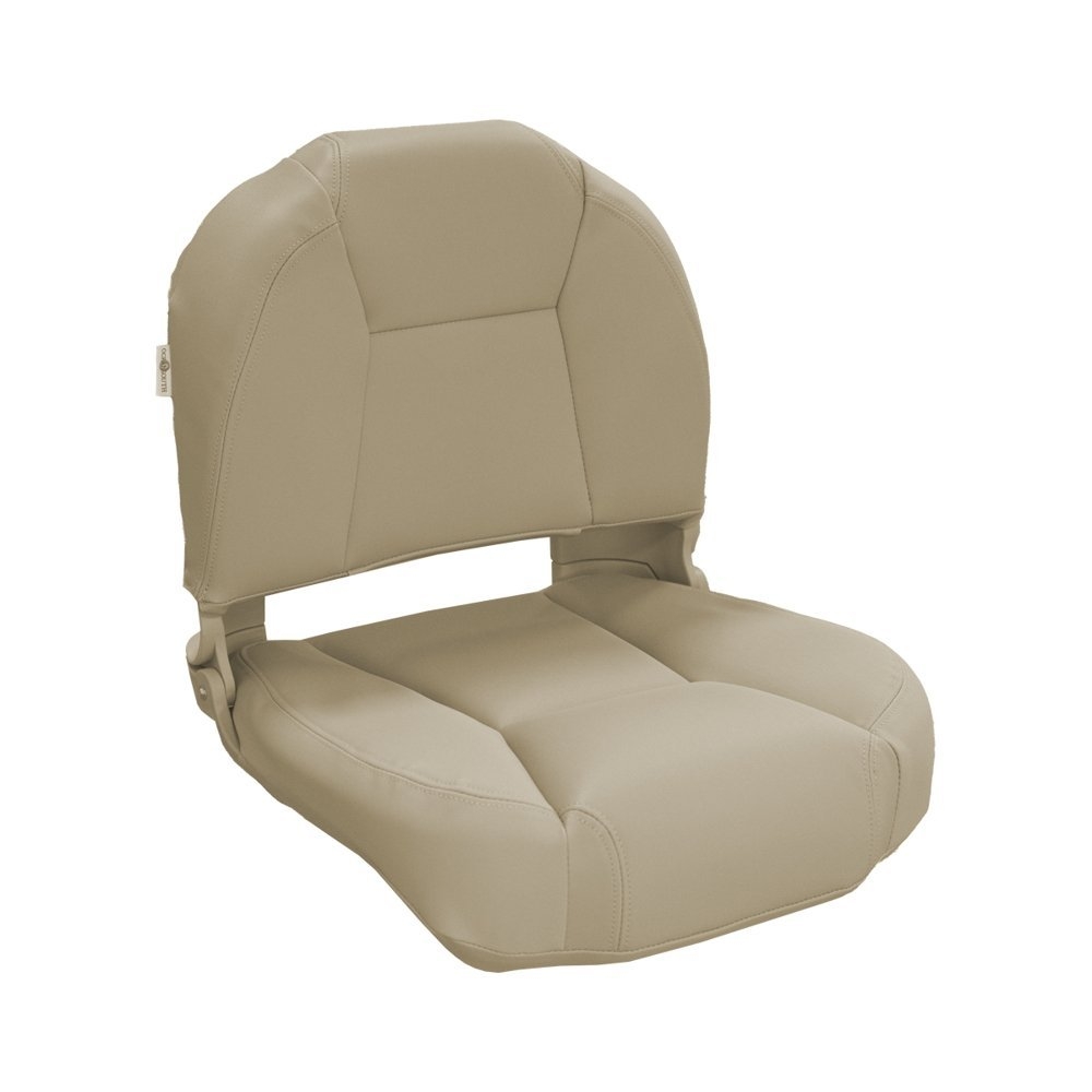 Oceansouth Skipper Deluxe Folding Boat Seat Beige