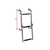 Oceansouth Long Base Stainless Steel 3-Step Ladder