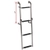 Oceansouth Long Base Stainless Steel 4-Step Ladder