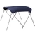 Oceansouth 4 Bow Stainless Steel Cruiser Bimini 2.4m-2.7m Black