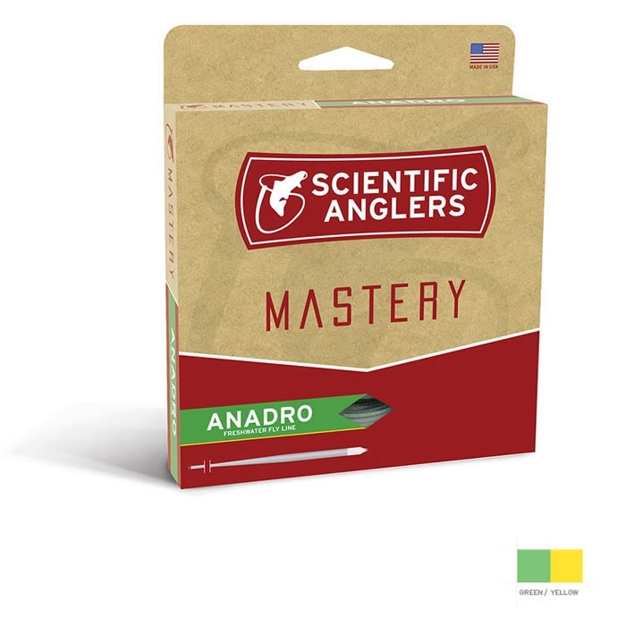 Scientific Anglers Mastery Anadro/Nymph WF8F Floating Fly Line Green/Yellow