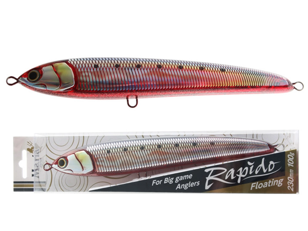 Maria Rapido Floating Stickbait 230mm 100g Bleeding Sardine Maria Rapido Floating Stickbait 230mm 100g Bleeding Sardine