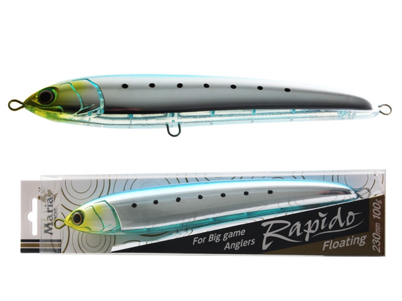 Maria Rapido Floating Stickbait 230mm 100g Aluminium Sardine