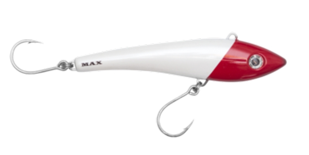 Halco Max 220 Minnow Lure 220mm 180g White Redhead