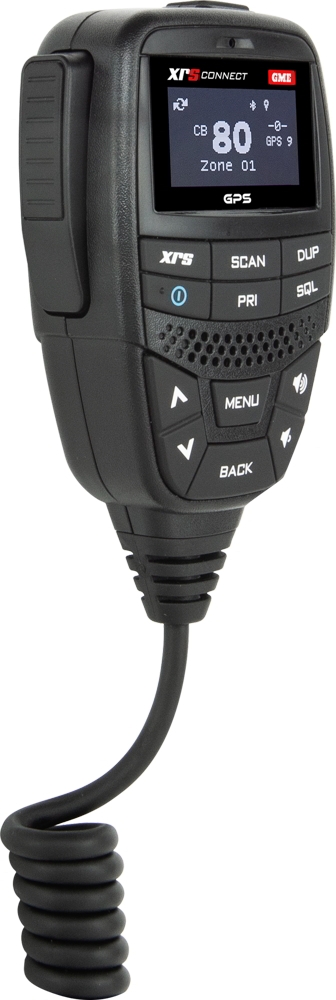 GME MC668B-IP Professional Grade IP67 OLED Speaker Microphone with GPS