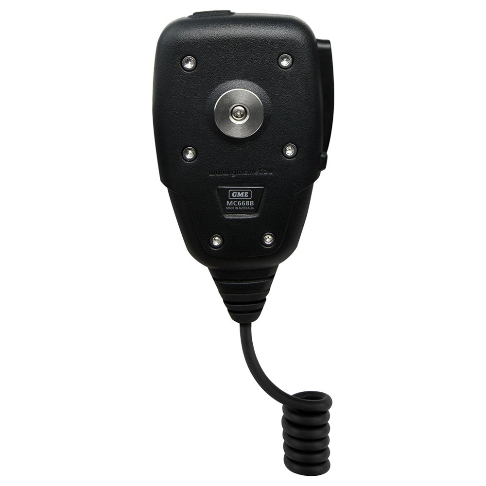 GME MC668B-IP Professional Grade IP67 OLED Speaker Microphone with GPS