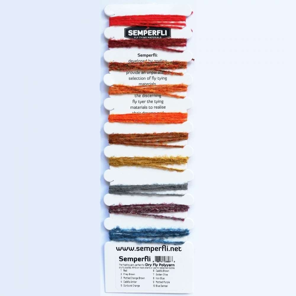 Semperfli Dry Fly Tying Poly Yarn Multicard