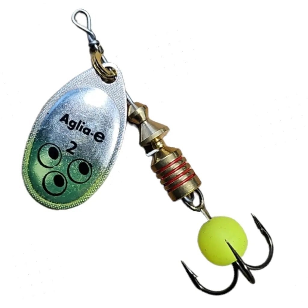 Mepps Aglia E-Brite Spinner Lure No.3 Chartreuse Treble Hook