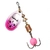 Mepps Aglia E-Brite Spinner Lure No.2 Rose Treble Hook