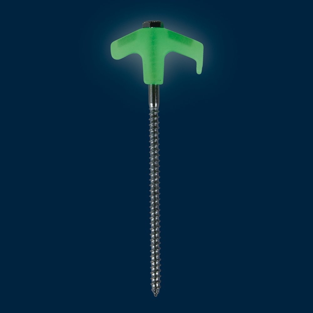 OZtrail Screw-In Glow-in-the-Dark Tent Peg Set