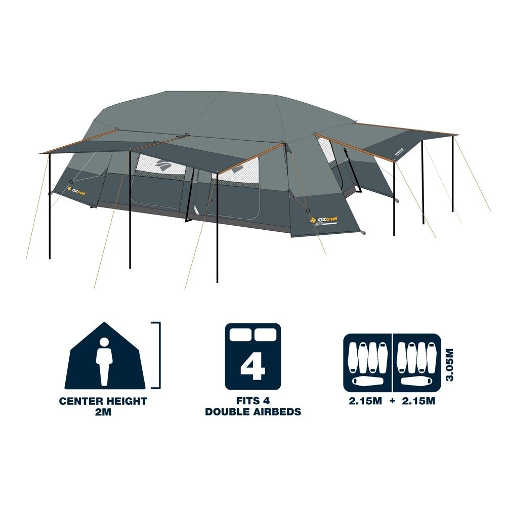 OZtrail Fast Frame Headland 10 Person Tent