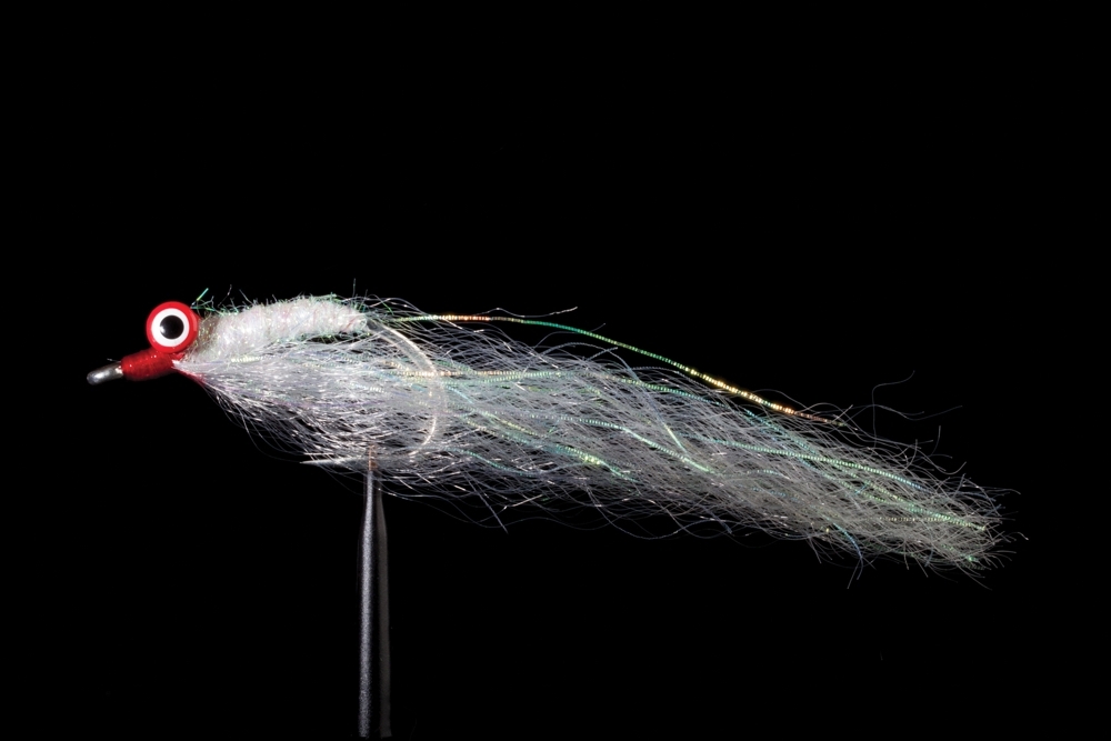 Manic Tackle Project Mega Minnow Fly Grey/White 5/0 Single