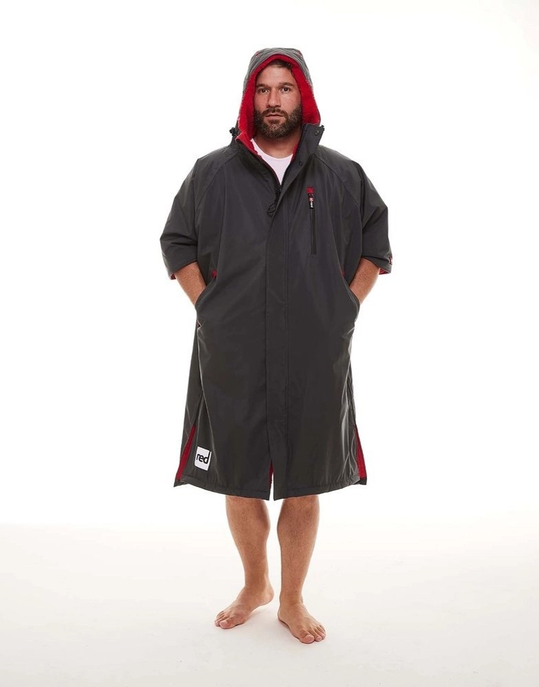 Red Original Pro EVO Change Short Sleeve Swim Parka Grey Medium Red Original Pro EVO Change Short Sleeve Swim Parka Grey Medium