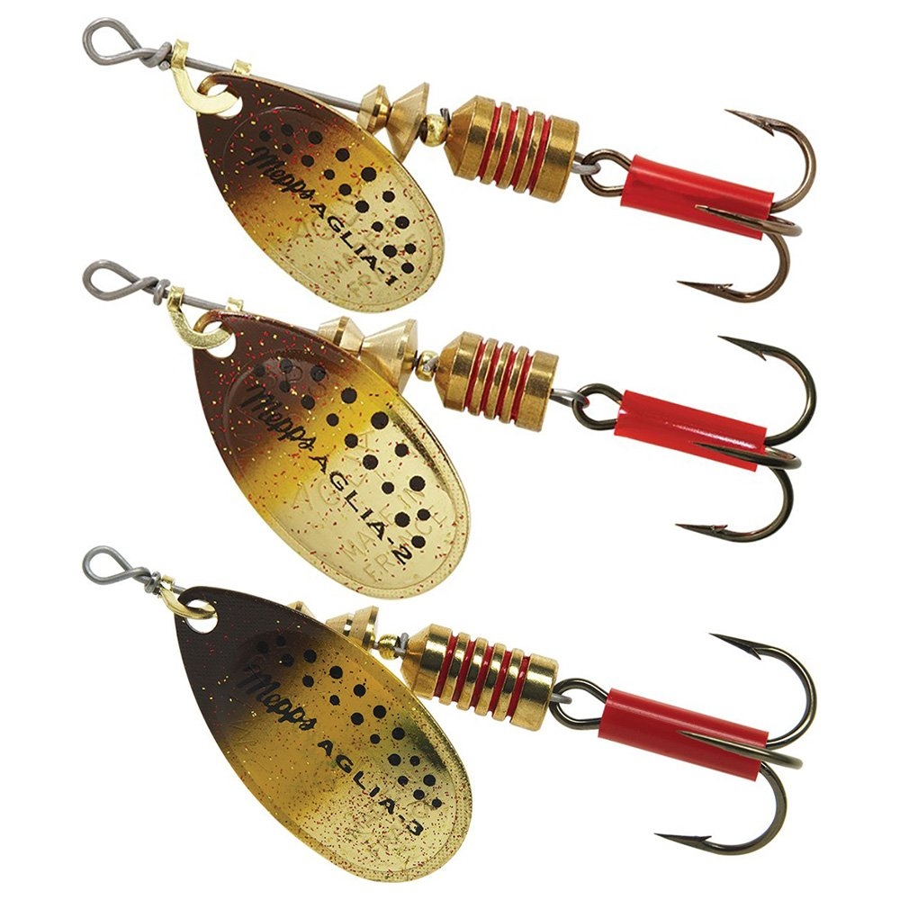 Mepps Aglia Spinner Lure Brown Trout Blade Treble Hook