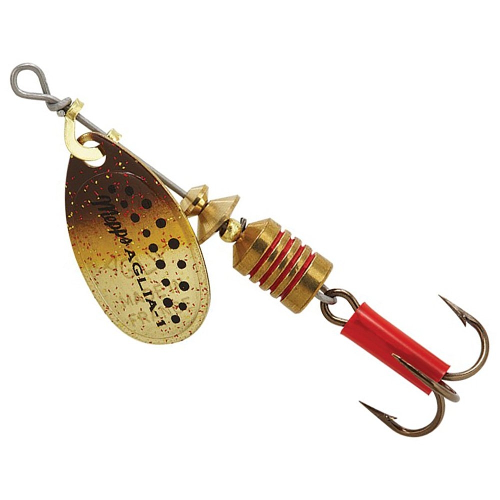 Mepps Aglia Spinner Lure Brown Trout Blade Treble Hook #1 3.5g