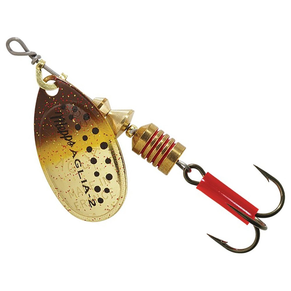 Mepps Aglia Spinner Lure Brown Trout Blade Treble Hook #2 4.7g