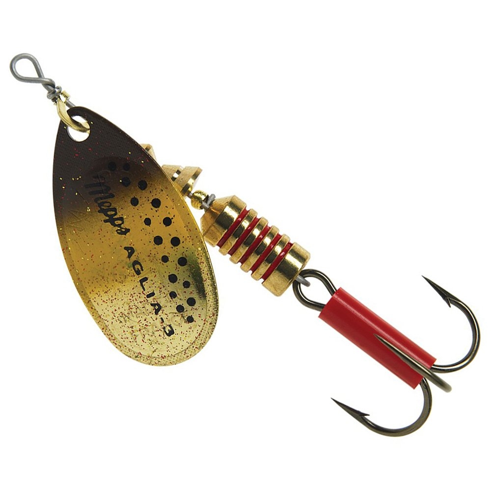 Mepps Aglia Spinner Lure Brown Trout Blade Treble Hook #3 7g