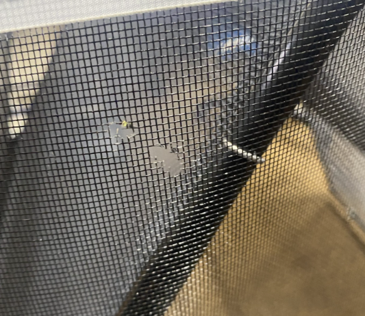 Nacsan Large A-Frame Steel Folding Whitebait Set Net - Returned Item - small hole in mesh