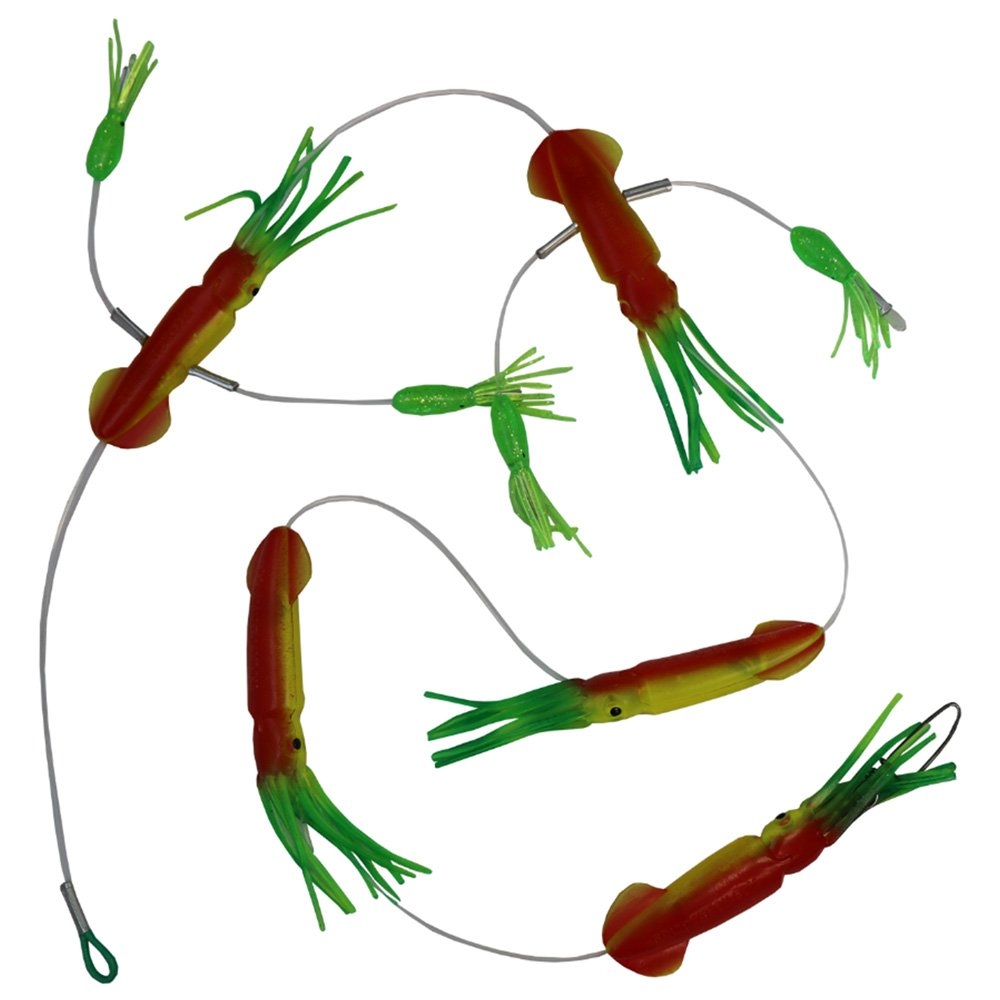 Squidnation Mini Flippy Floppy Teaser Rasta and Green