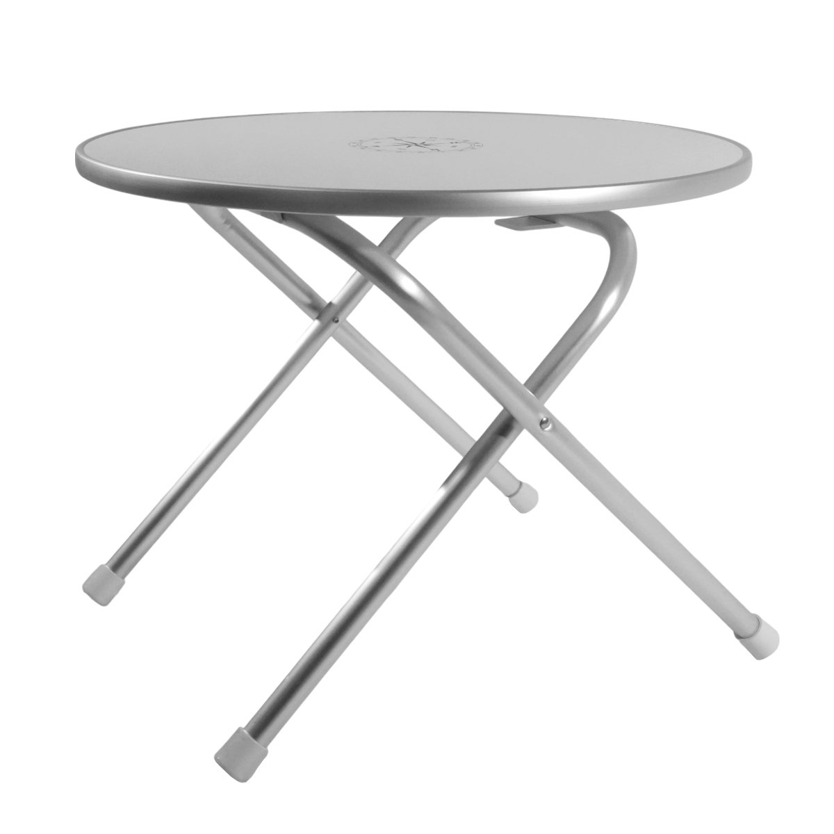 Oceansouth Portable Round Aluminium Folding Deck Table 61 x 49cm