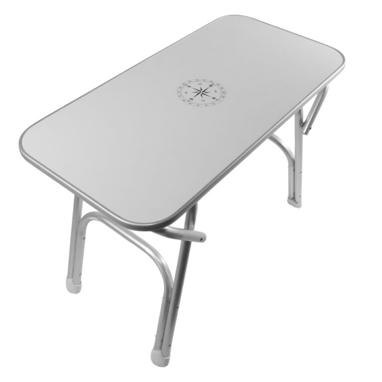Oceansouth Portable Aluminium Folding Deck Table 92 x 60 x 61cm