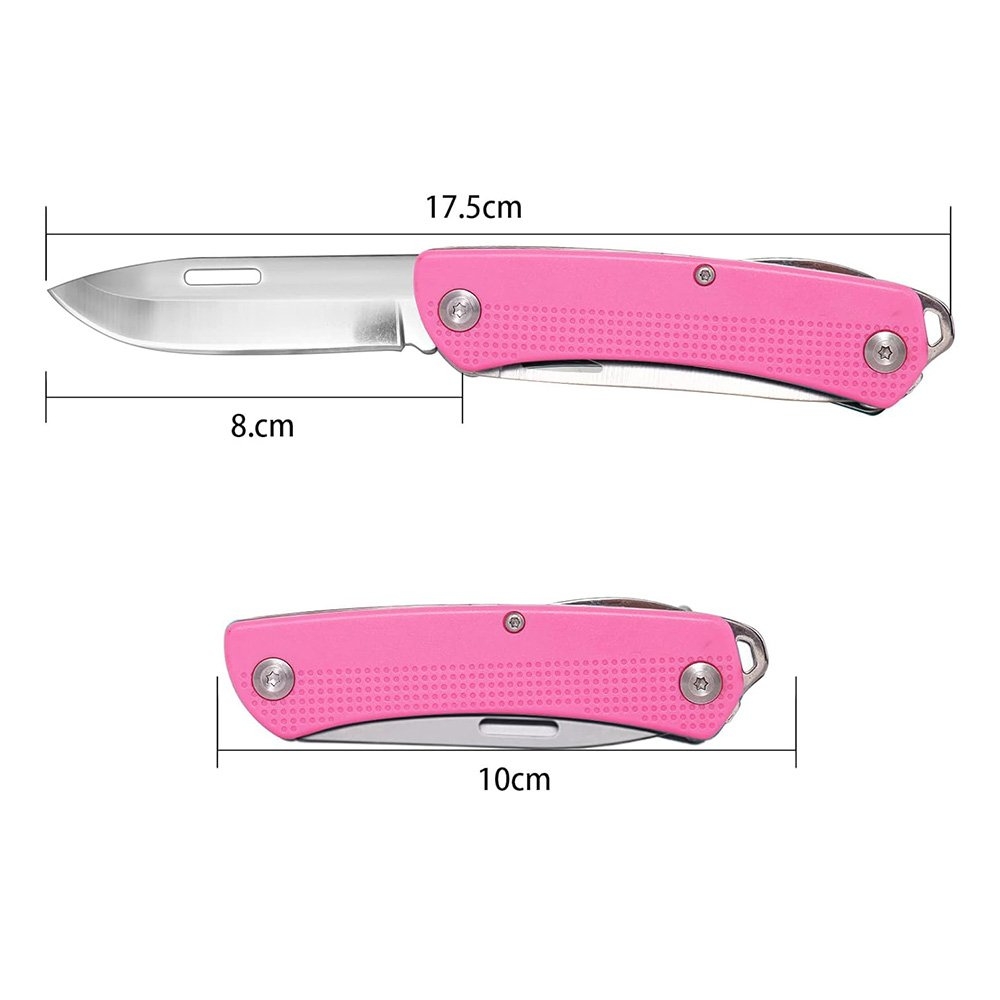 Multi-Function Pocket Knife Pink