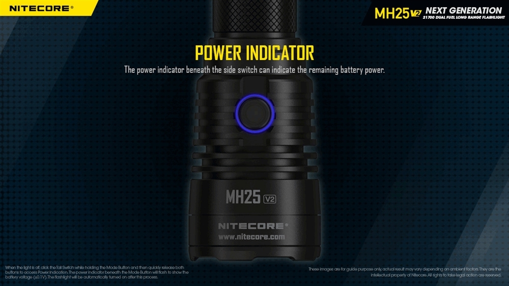 Nitecore MH25 V2 Rechargeable LED Torch 1300lm