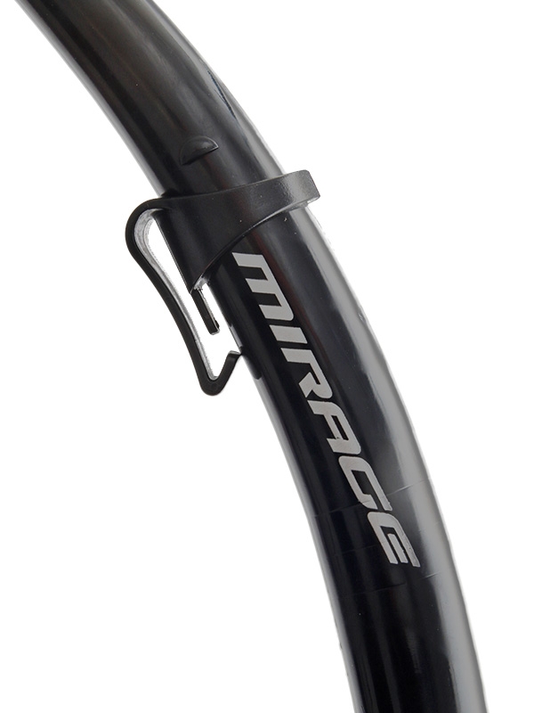 Mirage Carbon Adult Silicone Dive Mask and Snorkel Set Clear