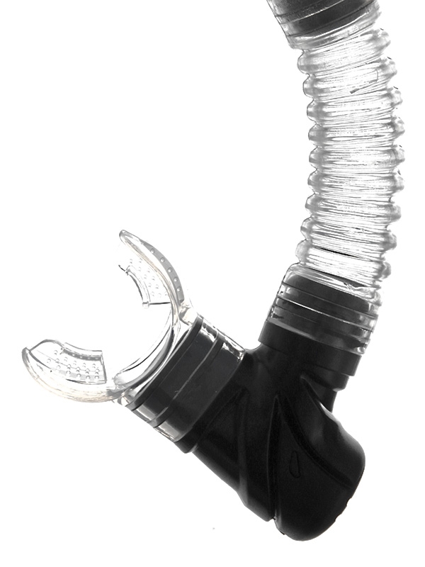 Mirage Carbon Adult Silicone Dive Mask and Snorkel Set Clear