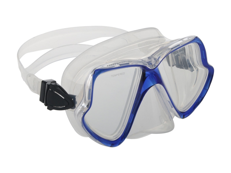 Mirage Pacific Adult Silicone Mask and Snorkel Set Blue/Clear